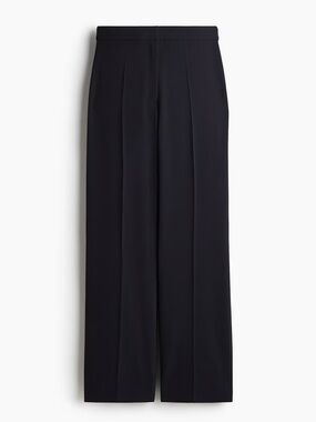 H&M Navy Wide-Leg Trousers